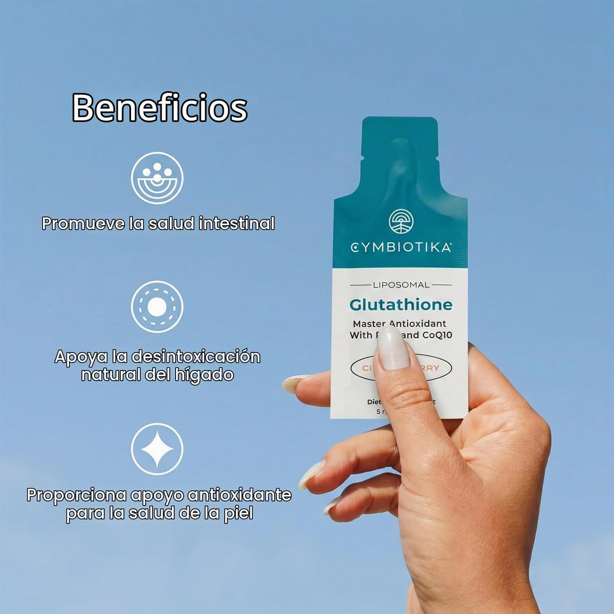 CYMBIOTIKA Suplemento de glutatión liposomal
