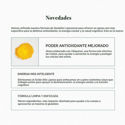 CYMBIOTIKA Suplemento de glutatión liposomal
