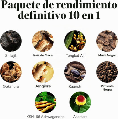 Gomitas RootLabs de Shilajit 10 en 1